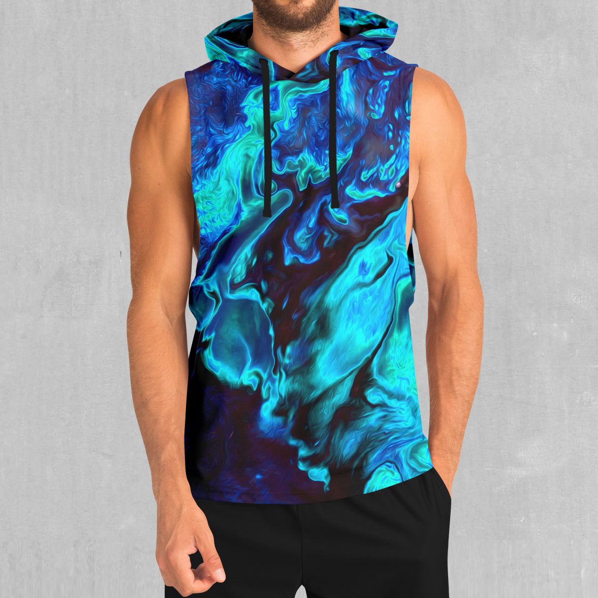 Enigma Sea Sleeveless Hoodie