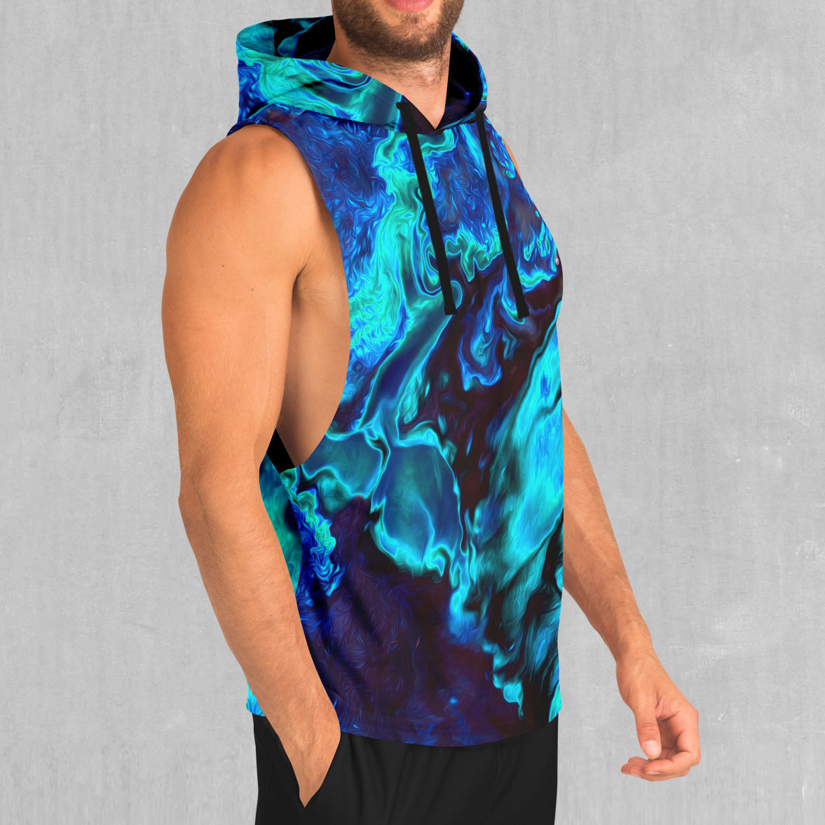 Enigma Sea Sleeveless Hoodie