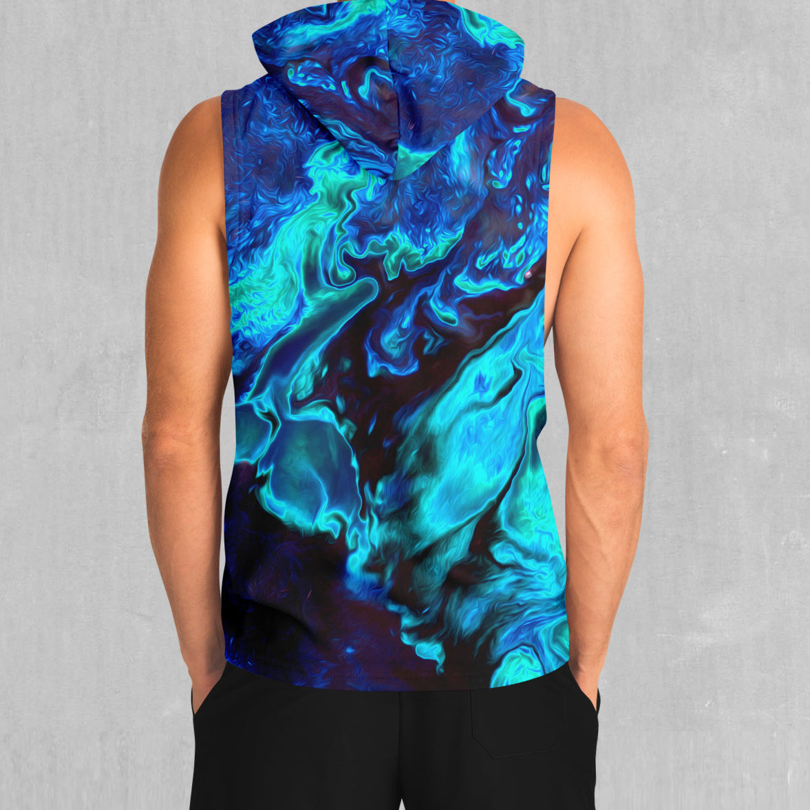 Enigma Sea Sleeveless Hoodie