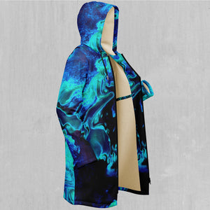 Enigma Sea Zip Up Cloak (White Fur)