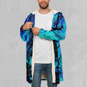 Enigma Sea Zip Up Cloak (White Fur)