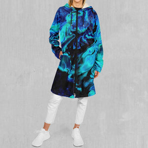 Enigma Sea Zip Up Cloak (White Fur)