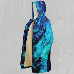 Enigma Sea Zip Up Cloak (White Fur)