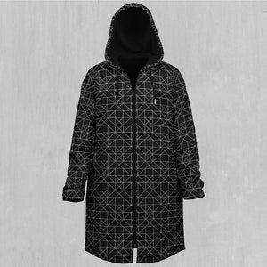 Esoteric Zip Up Cloak (Black Fur)