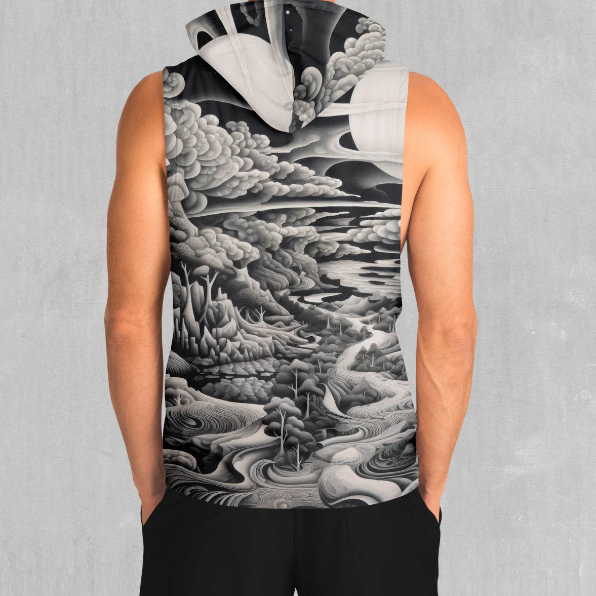 Ethereal Moonlight Sleeveless Hoodie