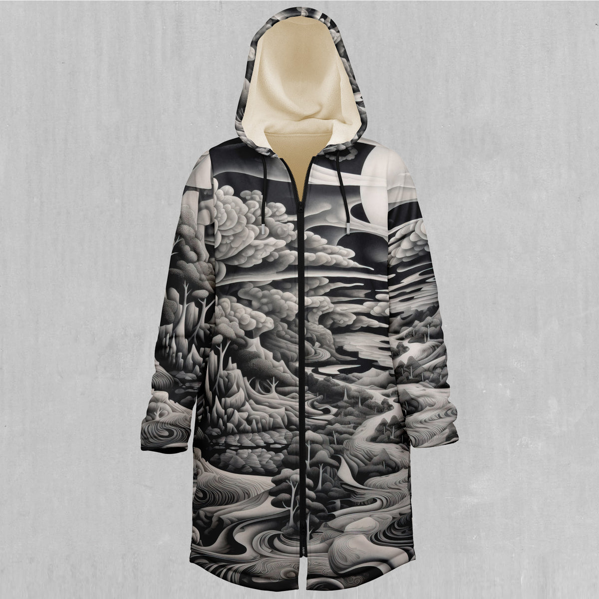 Ethereal Moonlight Zip Up Cloak (White Fur)