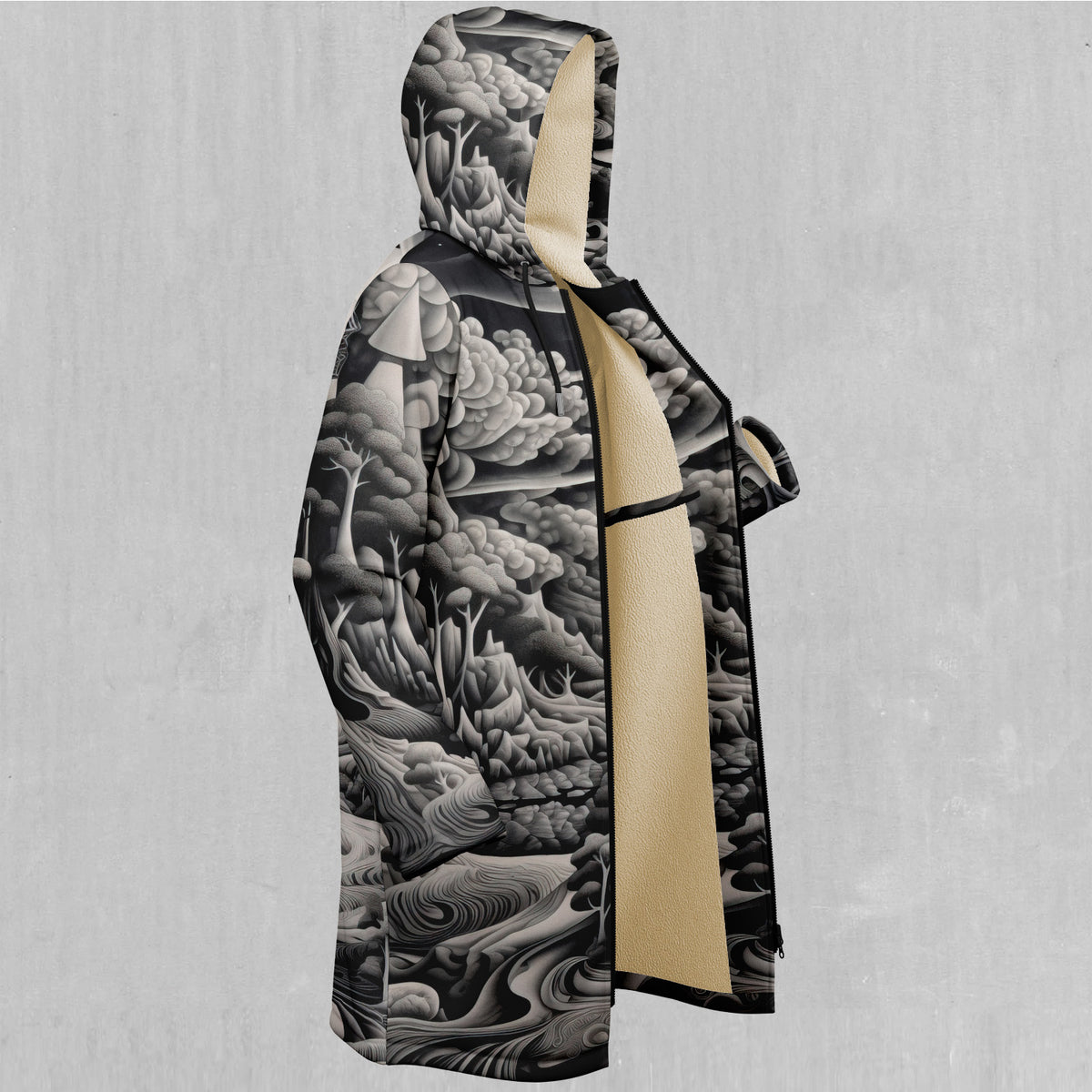 Ethereal Moonlight Zip Up Cloak (White Fur)