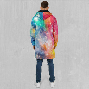 Fire and Ice Galaxy Zip Up Cloak (Black Fur)