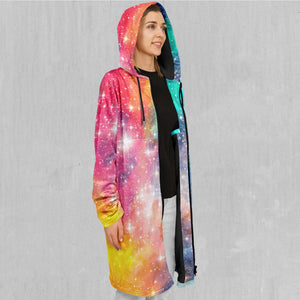 Fire and Ice Galaxy Zip Up Cloak (Black Fur)