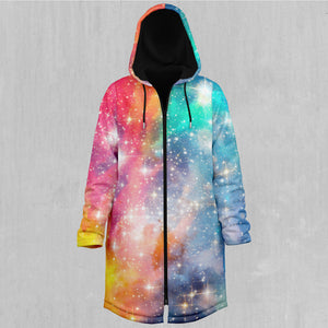 Fire and Ice Galaxy Zip Up Cloak (Black Fur)