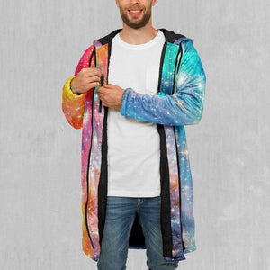 Fire and Ice Galaxy Zip Up Cloak (Black Fur)