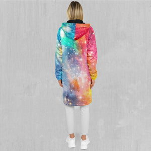 Fire and Ice Galaxy Zip Up Cloak (Black Fur)