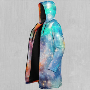 Fire and Ice Galaxy Zip Up Cloak (Black Fur)