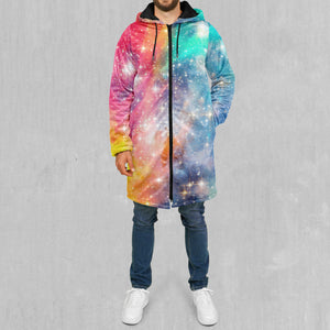 Fire and Ice Galaxy Zip Up Cloak (Black Fur)