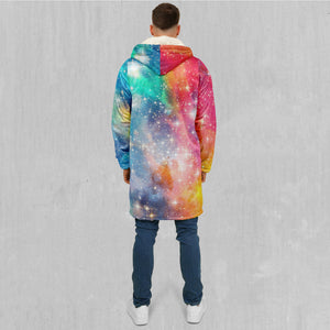 Fire and Ice Galaxy Zip Up Cloak (White Fur)