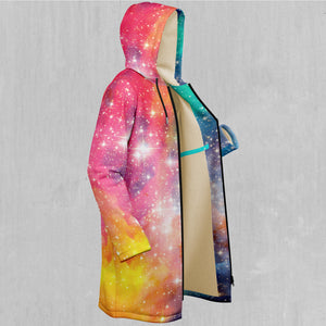 Fire and Ice Galaxy Zip Up Cloak (White Fur)