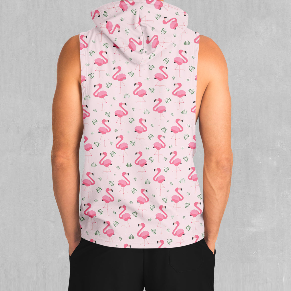 Flamingo Sleeveless Hoodie