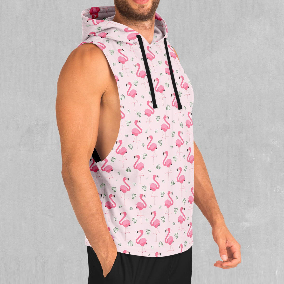 Flamingo Sleeveless Hoodie