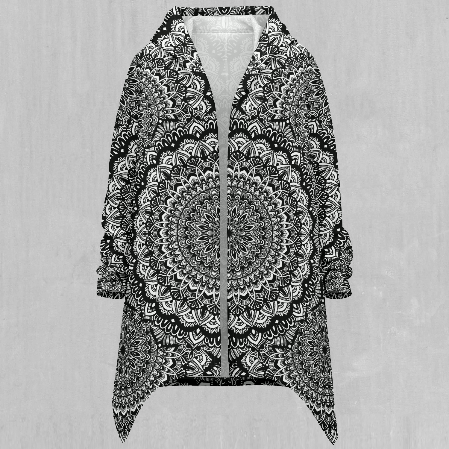 Floral Mandala Longline Cloak