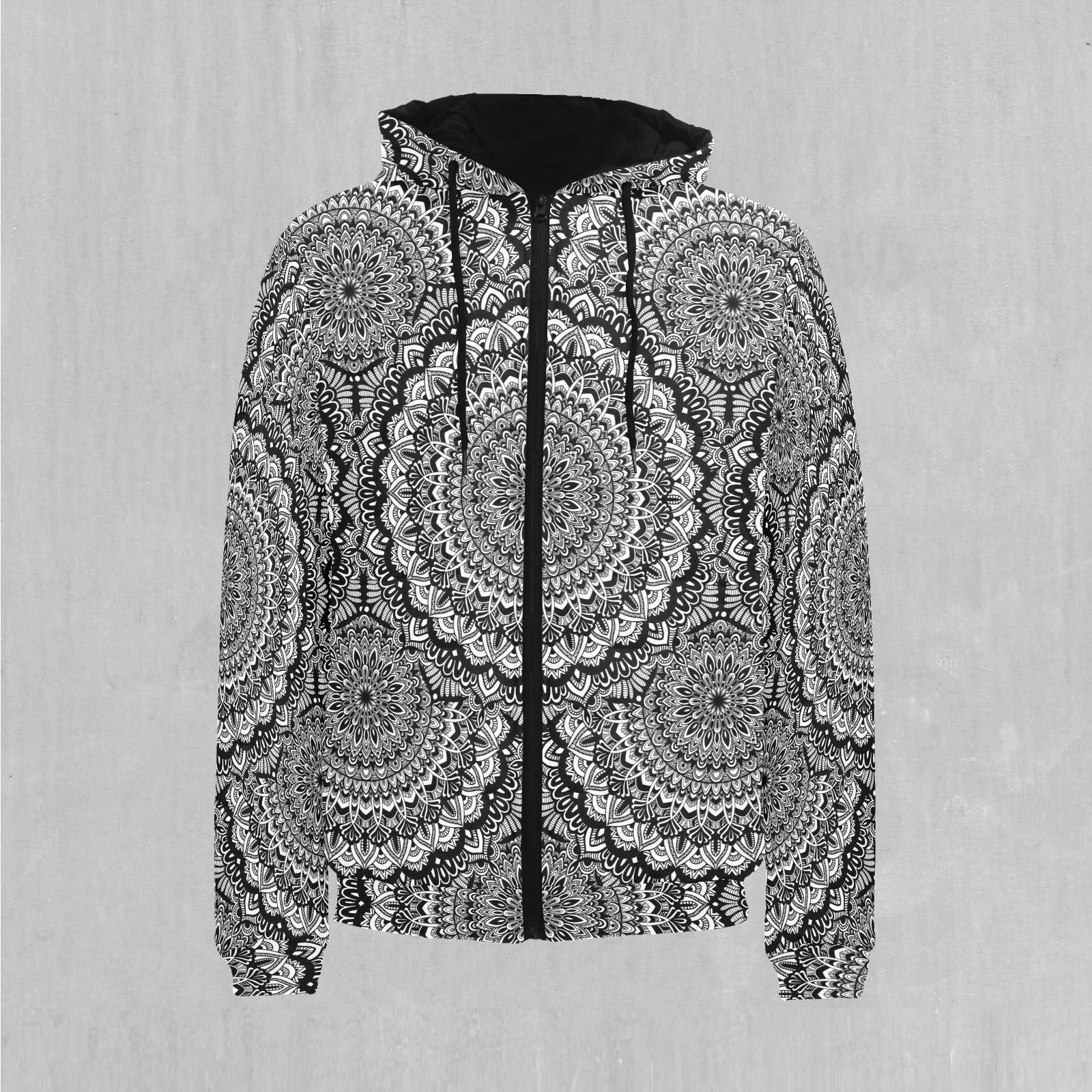 Floral Mandala Puffer Jacket