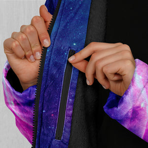 Frost Nebula Zip Up Cloak (Black Fur)