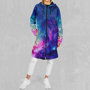 Frost Nebula Zip Up Cloak (Black Fur)