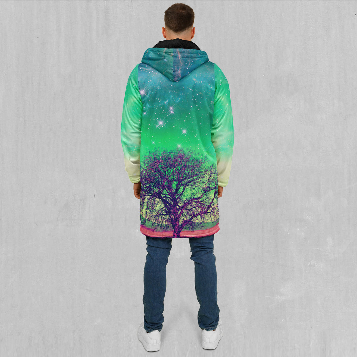 Galactic Essence Zip Up Cloak (Black Fur)