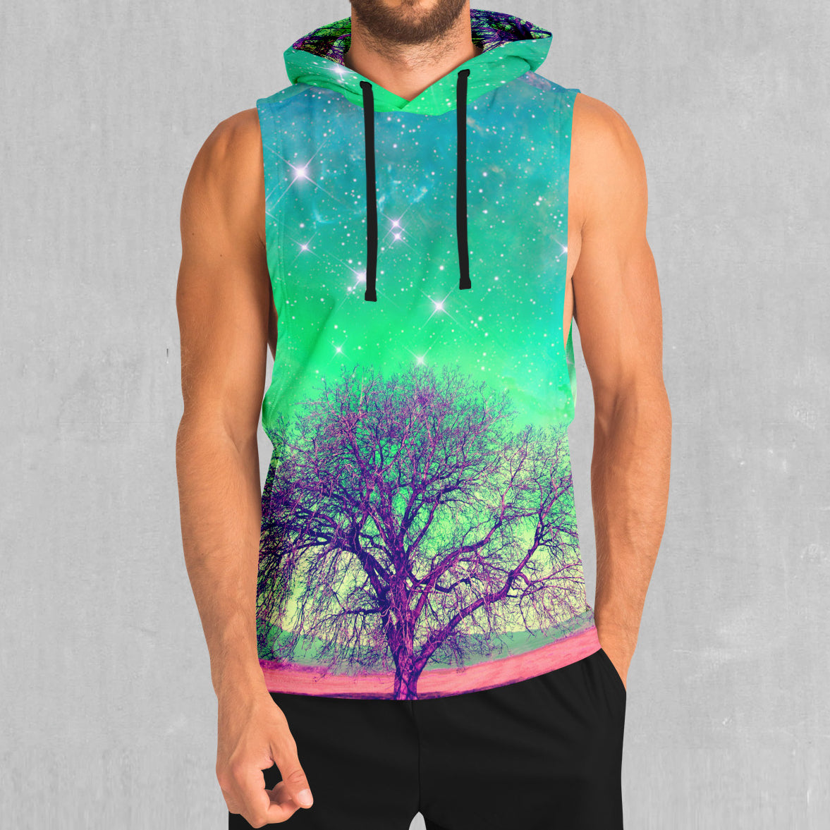 Galactic Essence Sleeveless Hoodie