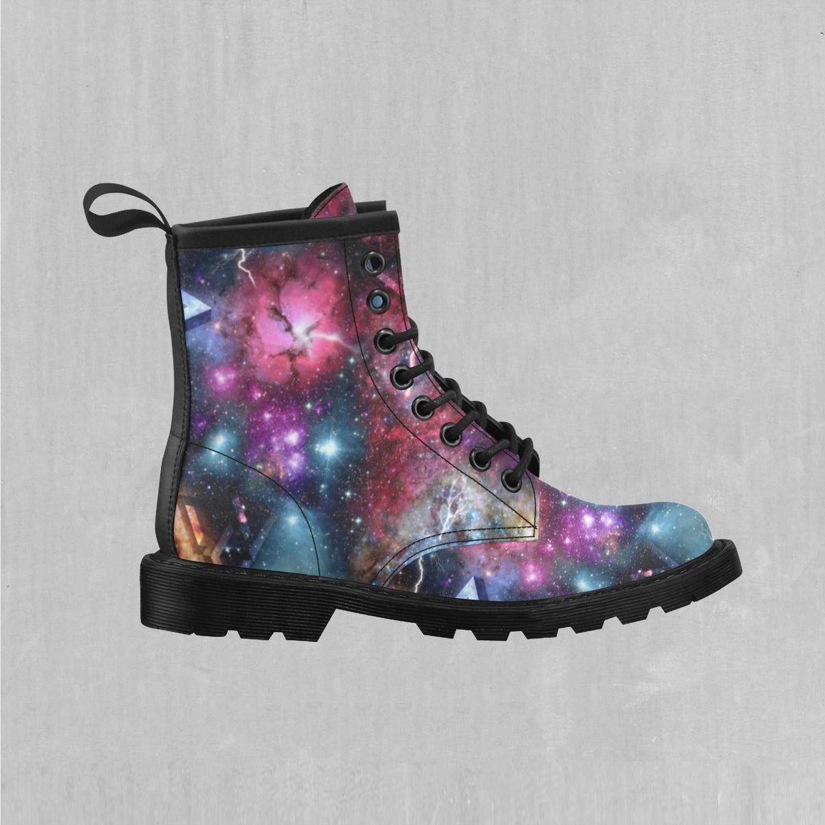 Galaxies Collide Women's Lace Up Boots