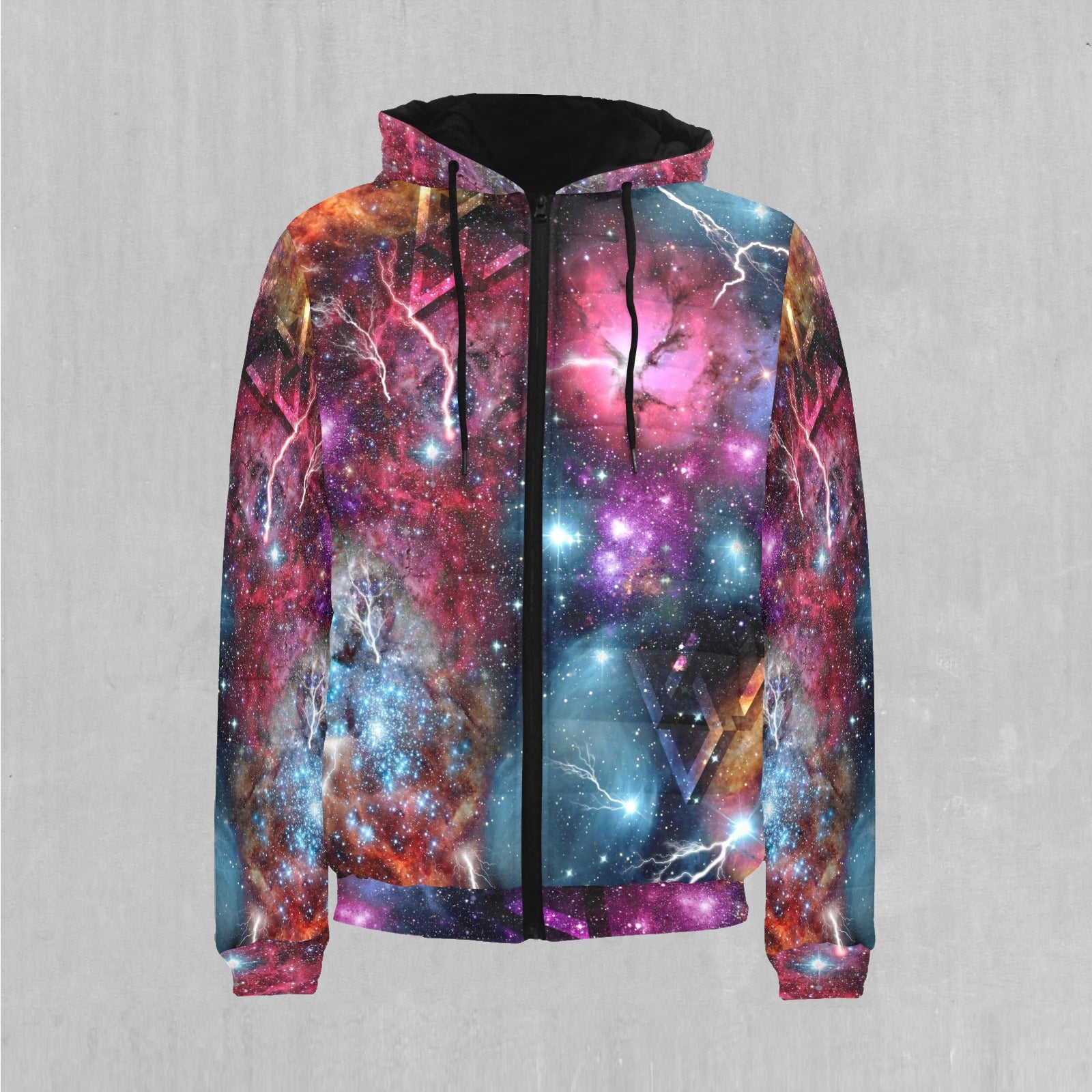 Galaxies Collide Puffer Jacket