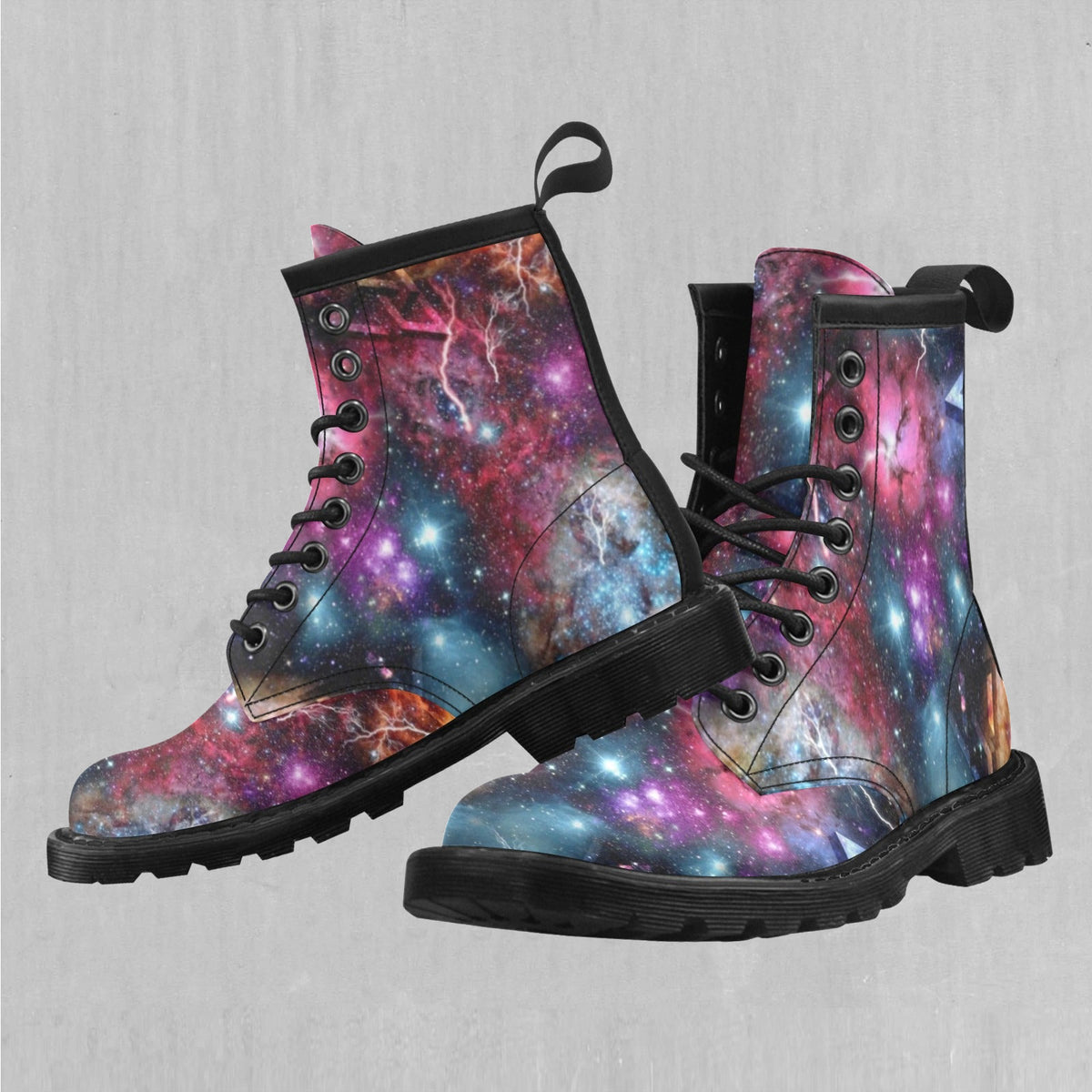 Galaxies Collide Women's Lace Up Boots