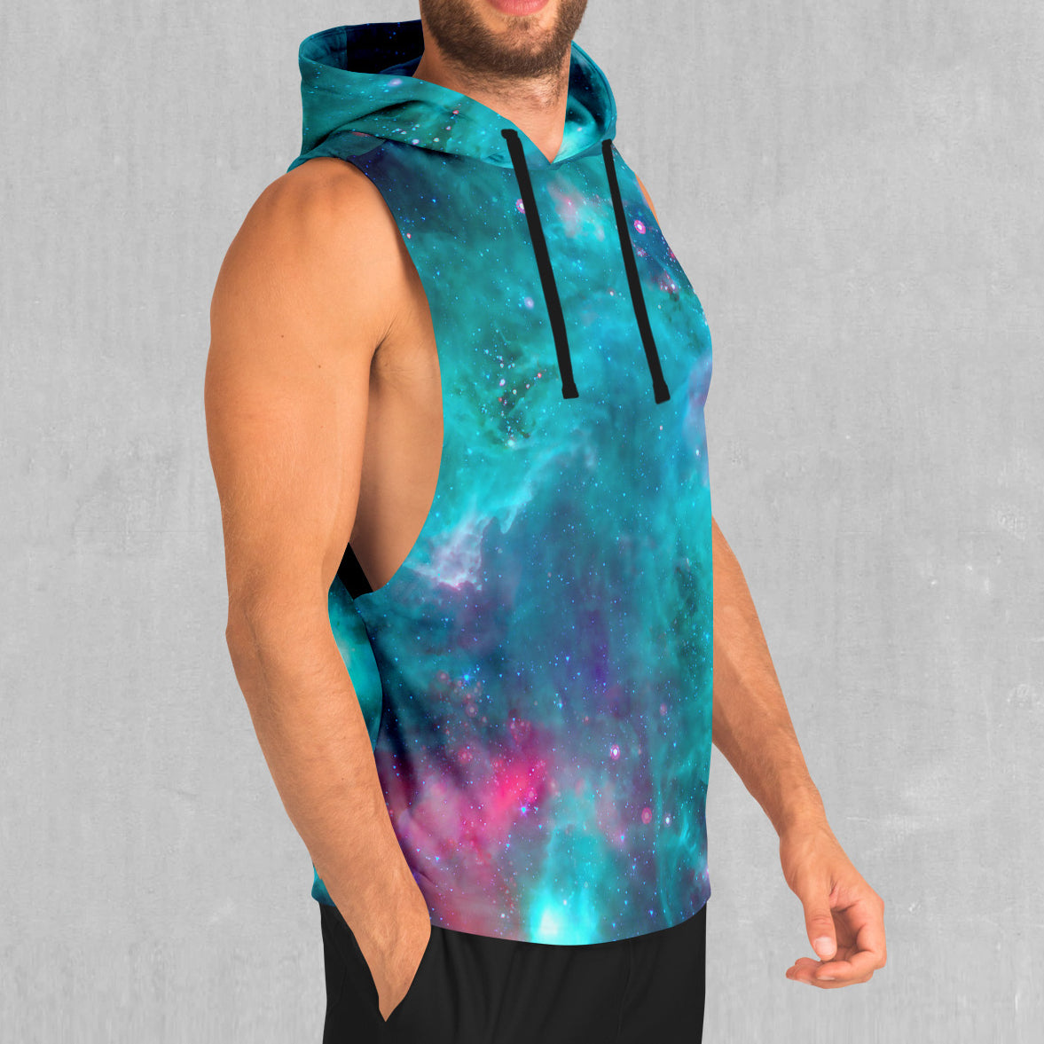 Galaxy Aurora Sleeveless Hoodie