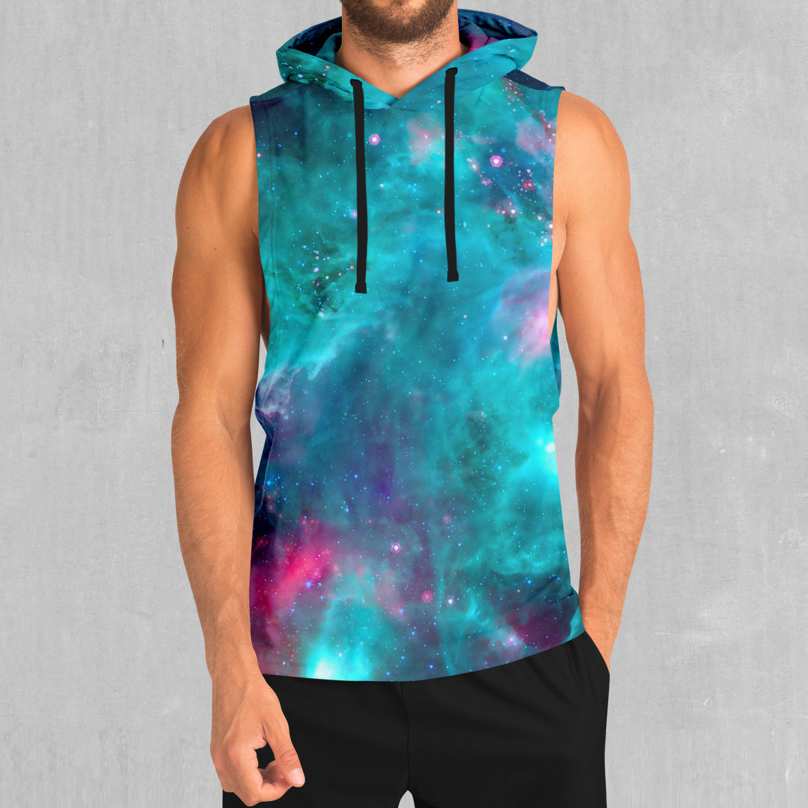 Galaxy Aurora Sleeveless Hoodie