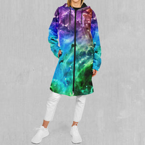 Galaxy Slam Zip Up Cloak (Black Fur)