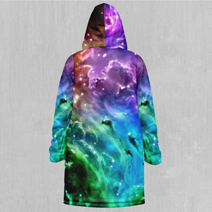 Galaxy Slam Zip Up Cloak (Black Fur)