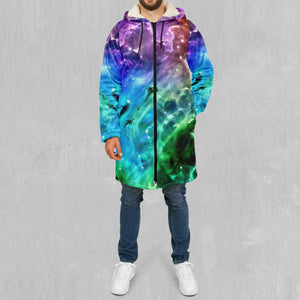 Galaxy Slam Zip Up Cloak (White Fur)