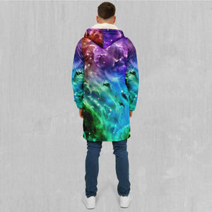 Galaxy Slam Zip Up Cloak (White Fur)