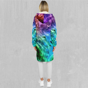 Galaxy Slam Zip Up Cloak (White Fur)