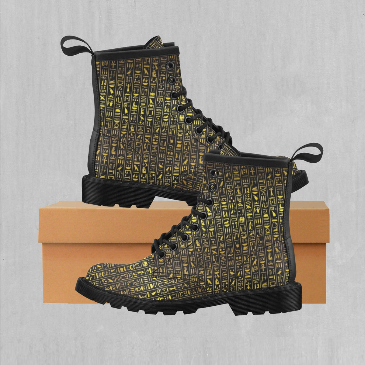Hieroglyphics Women's Lace Up Boots