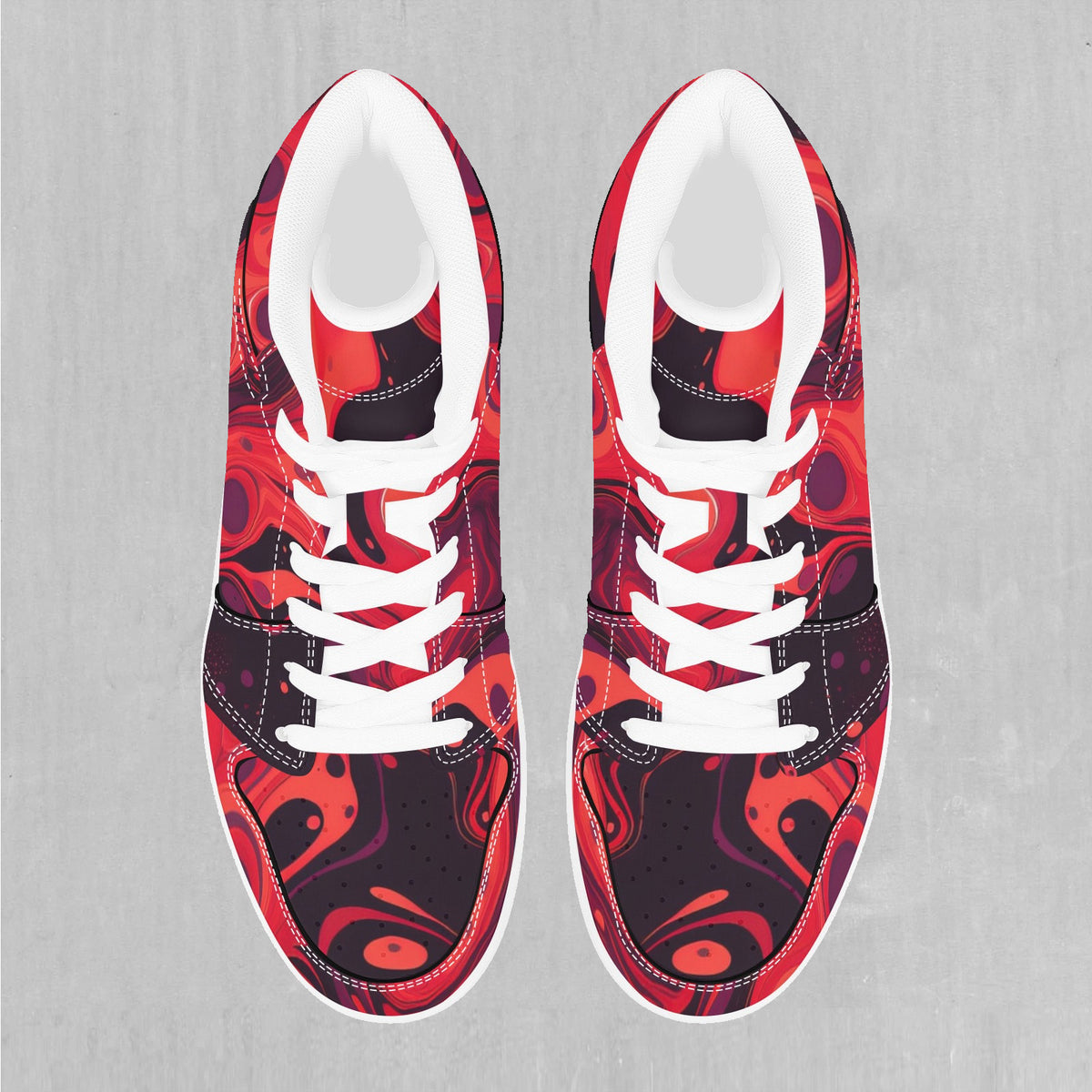 Scarlet Fusion High Top Sneakers