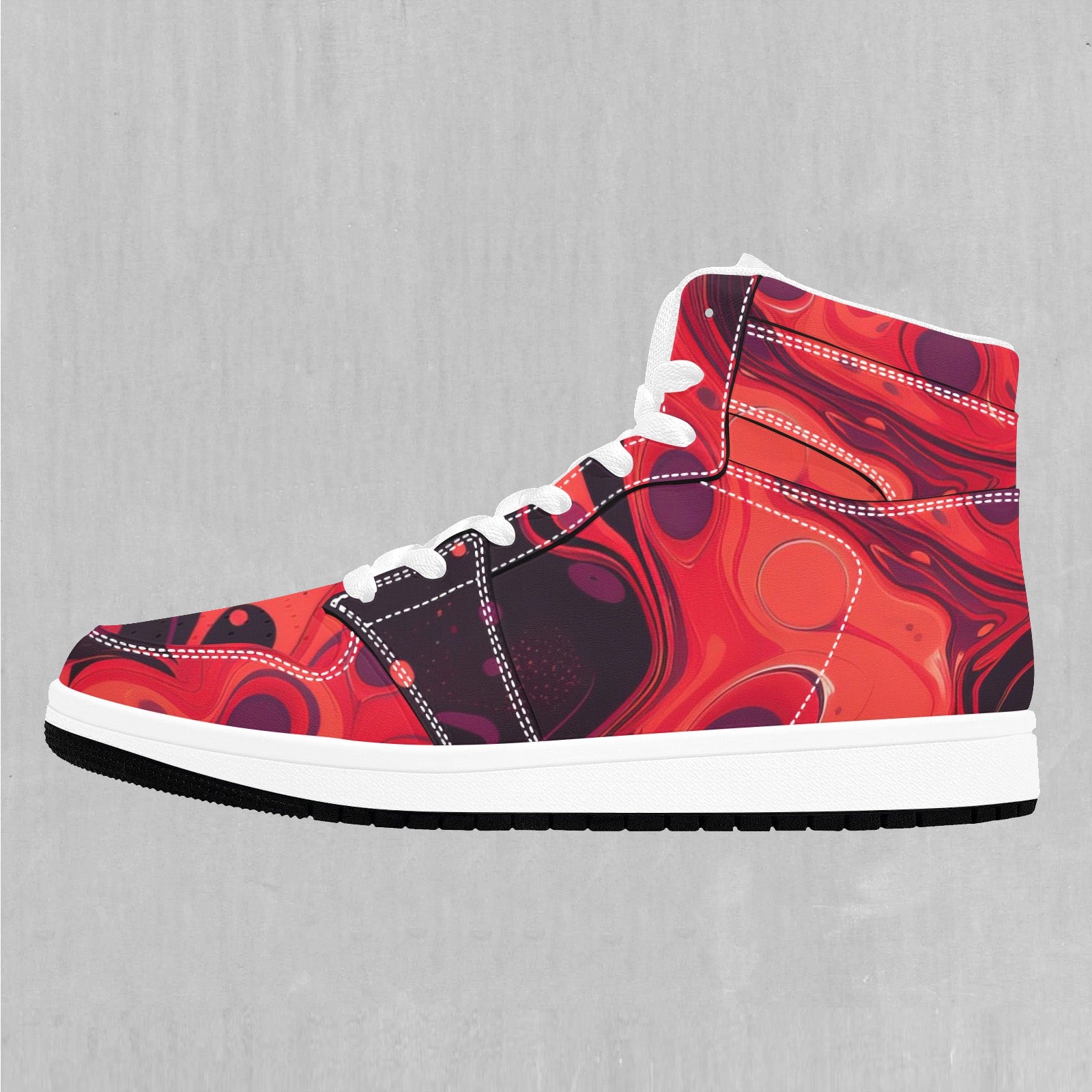 Scarlet Fusion High Top Sneakers