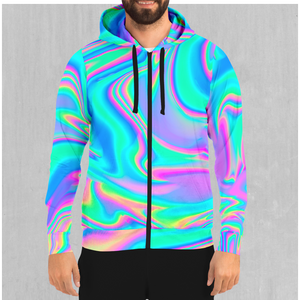 Holographic Zip Up Hoodie