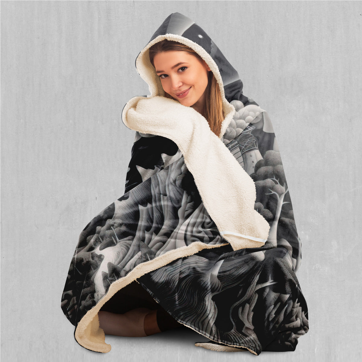 Ethereal Moonlight Hooded Blanket