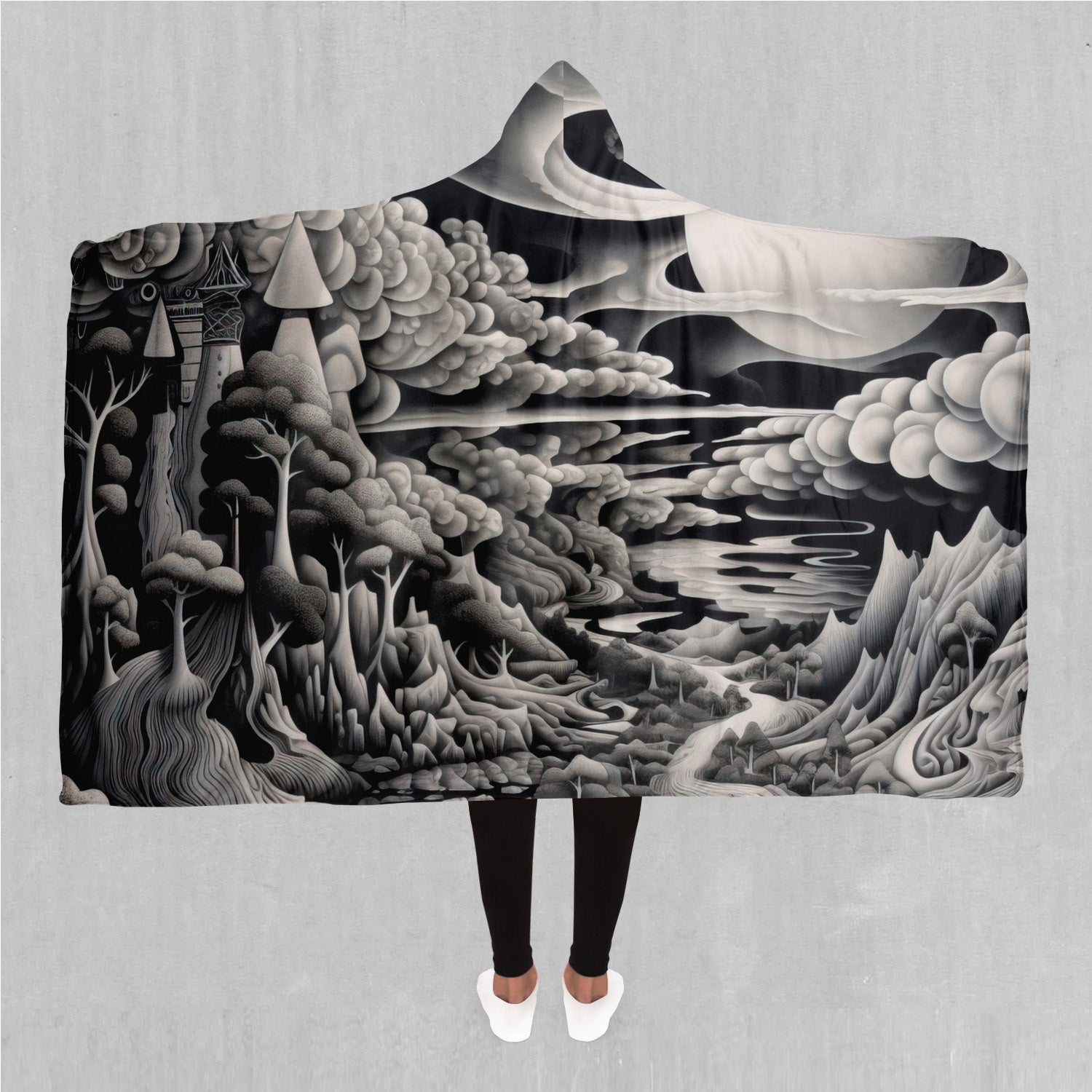 Ethereal Moonlight Hooded Blanket