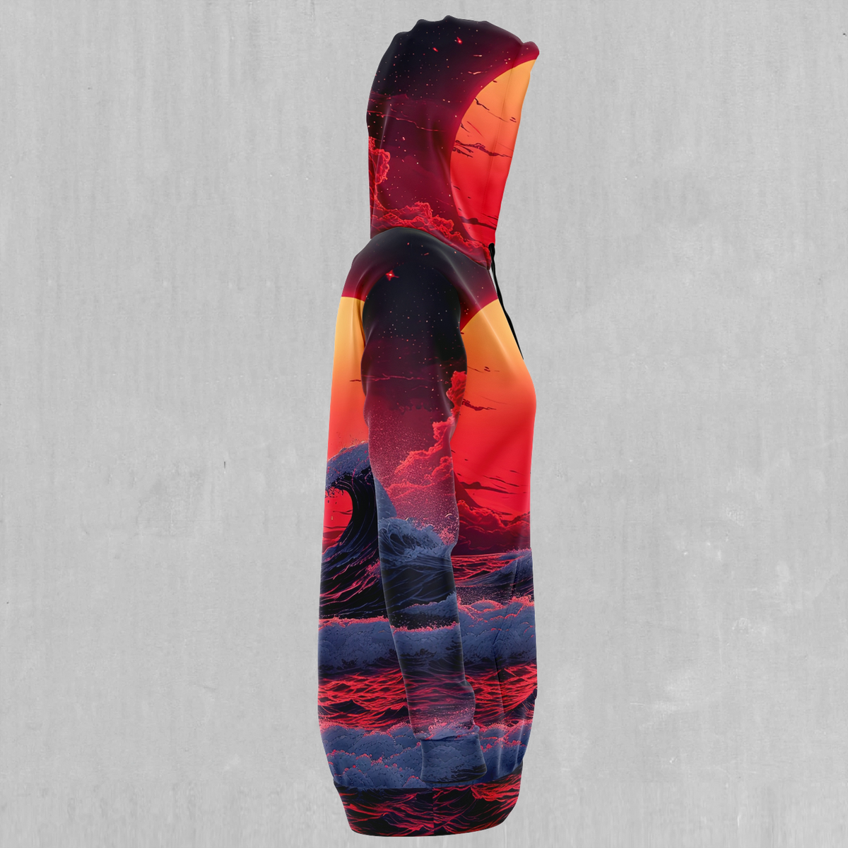 The Synthwave off Kanagawa Hoodie Dress