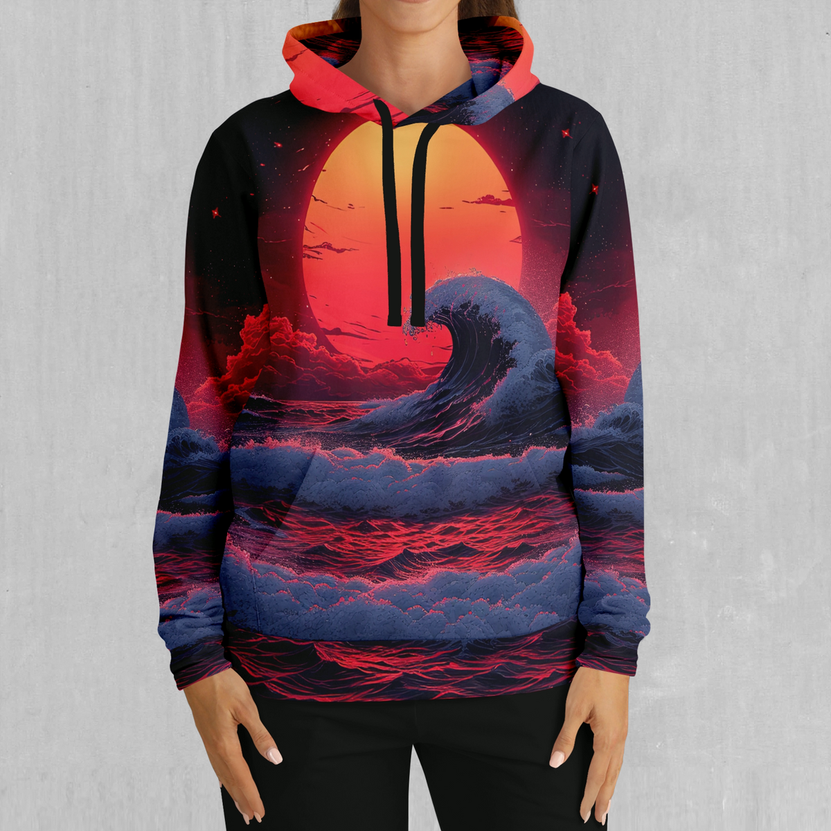 The Synthwave off Kanagawa Hoodie