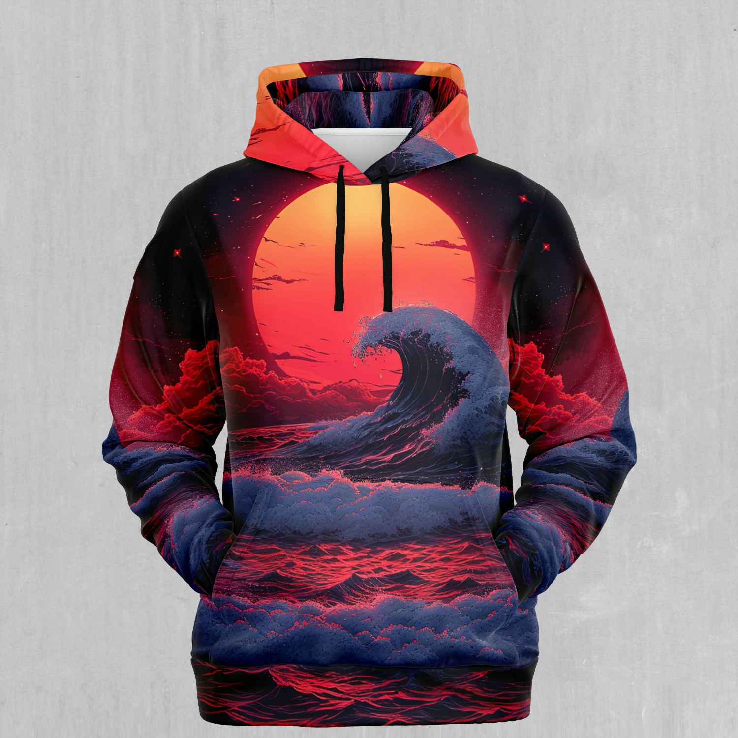 The Synthwave off Kanagawa Hoodie