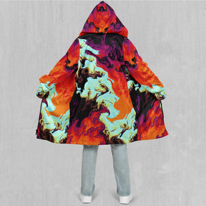 Lava Bath Zip Up Cloak (Black Fur)