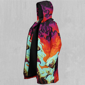 Lava Bath Zip Up Cloak (Black Fur)