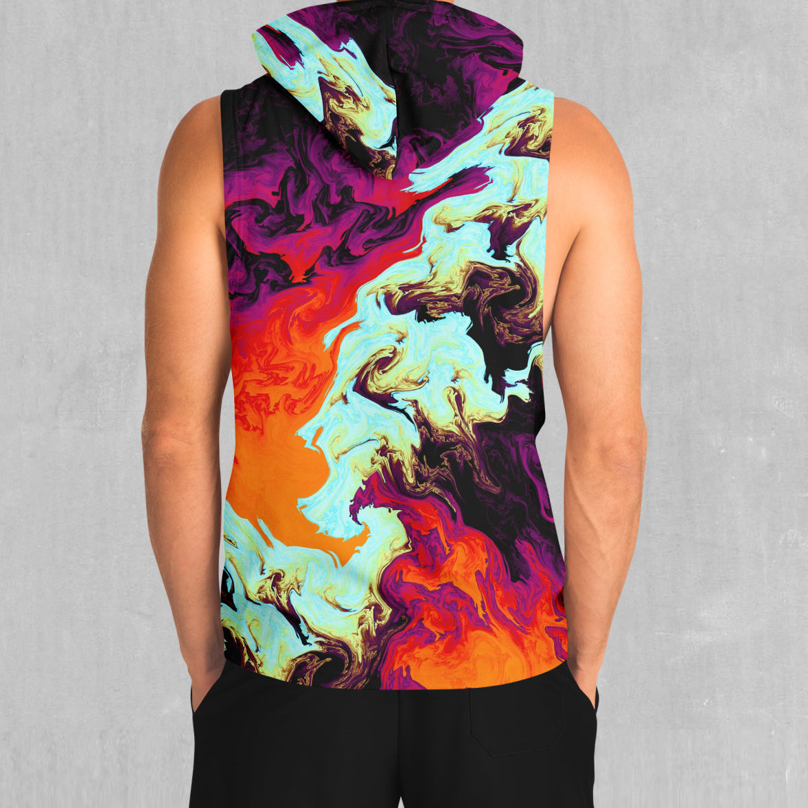 Lava Bath Sleeveless Hoodie